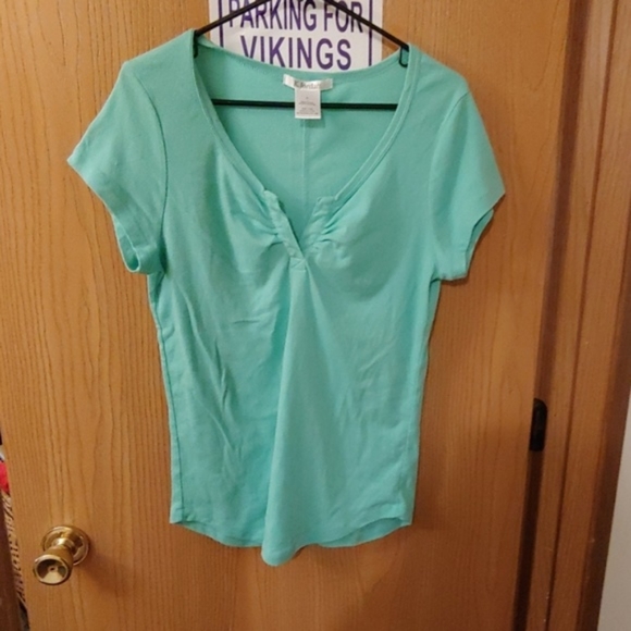 k jordan Tops - Gifted **K Jordan Mint Green Babydoll Tee XL